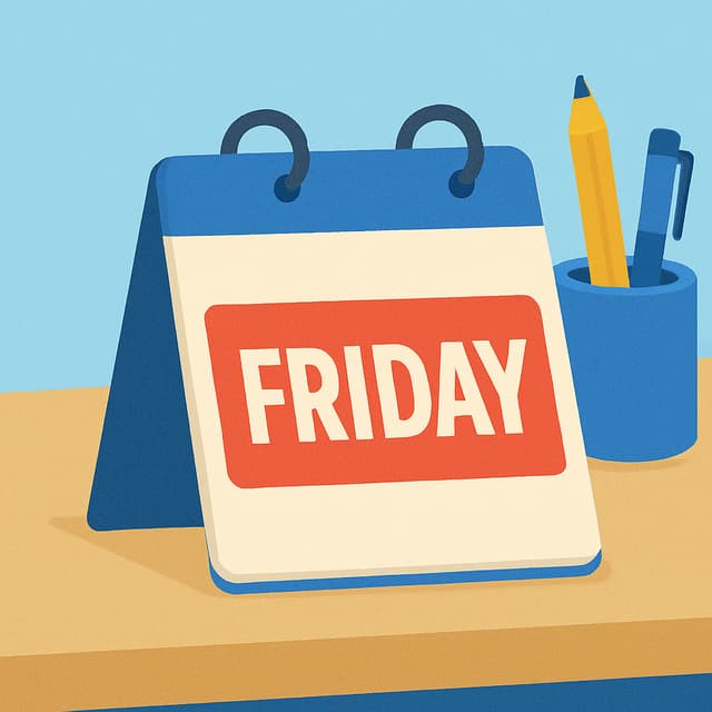 Fridays - No meetings! 😊