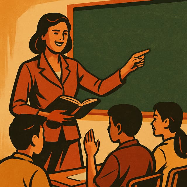 I want to thank my teacher for...