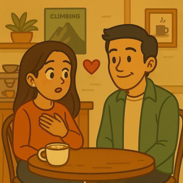 We met at a coffee shop ☕