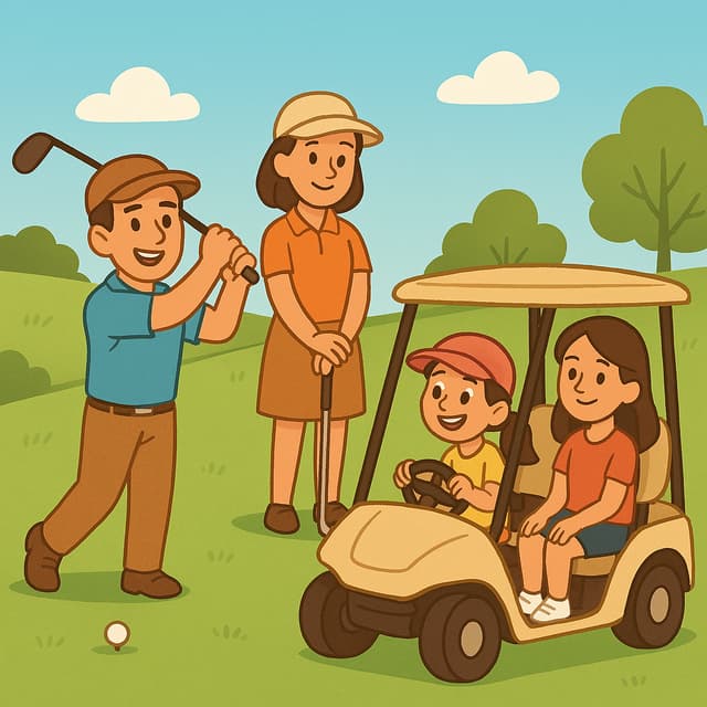 Golf with my family 🏌️‍♀️