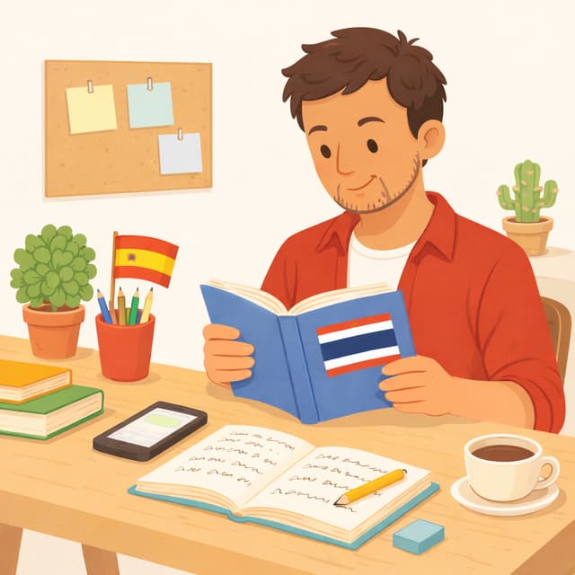 I'm Spanish and I study Thai! 🇪🇸🇹🇭